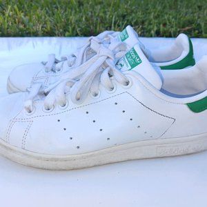 Adidas Stan Smith Size 5.5 White And Green 2018 Men’s Low Tops